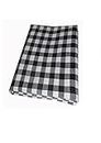 CRAZYWEAVES Khad Bed Sheet for Single Bed Cover Single bedsheet Flat Sheet Cotton Black and White bedsheet