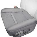 Driver Side Bottom Cloth Seat Cover for 2006-2008 Ram 1500 2500 3500 SLT Left Front Seat Bottom Cushion Cover Factory Replacement-Gray