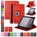 360 Rotating Leather Folio Case Cover Stand for iPad 234 Mini Air 9.7 10.2 10.5