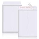 ACSTEP 100Pack Manila Envelopes 6x9 White Catalog Vanilla Envelopes Self Seal for Mailing