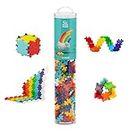 PLUS PLUS - Open Play Tube - 240 Piece Rainbow Mix - Construction Building Stem/Steam Toy, Interlocking Mini Puzzle Blocks for Kids