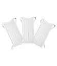 Gwalior Law Firm Advocate Collar Band in White Color Lawyer Neckband Pack of 3 Pcs Cotton Advocate Bands Tied on the Neck for Lawyers
