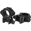 WestHunter Picatinny Scope Rings, 1 in/30 mm Tactical Precision Low Profile Scope Mount | Black