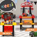 Keezi Kids Tool Pretend Play Set Work bench Wrench Hammer Saw DIY Tools Toys
