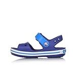 Crocs Crocband Sandal Kids, Sandali Unisex per Bambini, Leggeri e dalla Vestibilità Sicura, con Dettagli Azzurro Ceruleo/Oceano, Taglia 34-35 EU