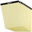 Amazon Basics Legal/Wide Ruled 21.6 cm by 29.8 cm Legal Letter Pad, 12 Pack of 50 Sheet Paper Pads, Canary