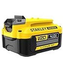 STANLEY FATMAX SB204-B1 4.0Ah Battery, compatible with all STANLEY v20 products