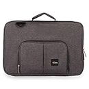 Protecta Mastermind Slim Profile Laptop Briefcase Bag with Organiser - Designed for Laptops Up to 39.62cm (15.6-Inch) - Grey