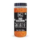 Chef Urbano Taco Seasoning 180g | For Taco, Enchilada & Burrito | Premium Herbs & Spices Blend with authentic Mexican Flavours | Zero added Colours, Fillers, Additives & Preservatives | Vegan