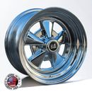 15" SS Cragar Old School US Wheel Staggered Fitment Fits For Valiant  5x114.3
