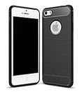 Amazon Brand - Solimo Back Cover Case for iPhone 5 / iPhone 5s / iPhone 5 Se | Compatible for iPhone 5 / iPhone 5s / iPhone 5 Se Back Cover Case | Soft and Flexible (TPU | Matte Black)