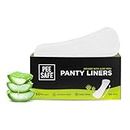 PEESAFE Aloe-Vera Infused Extra Long Panty Liners for Women Fresh Fragrance(50 Liners) | Antimicrobial Breathable Liners | Curvy Design for Comfort | Organic Panty Liners | Eco Liners - 185mm