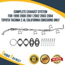 Full Exhaust System for 99-04 Toyota Tacoma 2.4L California Emissions 121.9" WB