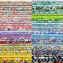 8" x 8" 50 PCS 100% Cotton Fabric Bundles for Quilting Sewing DIY & Quilt Beginners, Quilting Supplies Fabric Squares