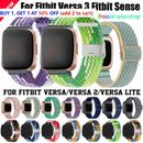 For Fitbit Versa 3 2 Lite Nylon Watch band Fabric Elastic Strap Stretchable Belt