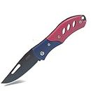 Shruthi Dual Dynamo Pink Carbon Steel Foldable Knife (Manual) For Kitchen, Home,Travel and Office Tool Carbon Steel pack of 1