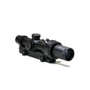 Hi-Lux Optics X-BOW 1-4X24mm Crossbow Scope Rangefinding Reticle Red Illumination Matte Black Small ART X-BOW-R