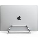 HumanCentric Soporte Vertical para Ordenador portátil para MacBook, Compatible con MacBook Pro, MacBook Air Stand, Soporte para Ordenador portátil Apple, Soporte para MacBook Vertical, Plateado