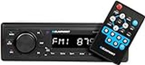 BLAUPUNKT Car Stereo Colombo-130BT Digital Media Receiver, 1 DIN, 4x50 watts with Dual USB Ports (Music & Charging), Bluetooth, AUX in, FM, Hands Free Calling & Remote Control