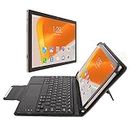 Zunate Tablette 10,1 Pouces pour Ordinateur Portable Android 12 avec Clavier, Tablette 2 en 1, 8 Go + 256 Go, Processeur Octa Core 2,0 Ghz, Tablette D'appel 4G, WiFi Double Bande 2,4 G (Prise UE)