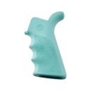 Hogue AR-15/M-16 Rubber Grip Beavertail with Finger Grooves Rubber Aqua 13024