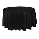 Ultimate Textile Herringbone - Fandango 114-Inch Round Tablecloth, Black Polyester in Black/Gray | 114 W x 114 D in | Wayfair FAND-114R-110