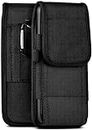 moex Agility Case für LG V10 - Hülle mit Gürtel Schlaufe, Gürteltasche mit Karabiner + Stifthalter, Outdoor Handytasche aus Nylon, 360 Grad Vollschutz - Schwarz