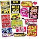 Syga Paper Bollywood Party Theme Props, Multicolour, 16 Pieces