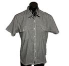 Oxygen Apparel For Life Casual S/S Shirt men's size XXL Grey button up Cotton