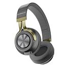 HAMMER Bash 2.0 Over The Ear Wireless Bluetooth Headphones with Mic, Deep Bass, Foldable Headphones, Upto 8 Hours Playtime, Workout/Travel, Bluetooth 5.0 (Grey)