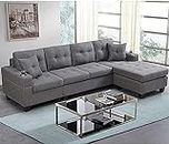 L-Shaped Reversible Sectional Sofa