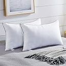 King Size Pillows 2 Pack for Sleeping, Soft and Supportive Bed Pillows for Side Back and Stomach Sleeper, Down Alternative Hotel Collection Pillows 2 Pack - 20x36 Inches