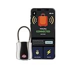tag8 Dolphin Bluetooth Smart Padlock (Pack-1) Bag, Luggage and Suitcase Lock with Alarm, TSA-Compliant Suitcase Lock and Locker Lock, Keyless and Code-Less, Unlock via Phone App, Silver