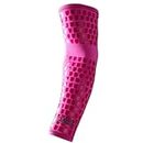 Battle Ultra-Stick Full Arm Sleeve – Compression Support Sleeves with Ultra-Tack Grip – Forearm and Elbow Protection, Single, Pink, Small/Medium