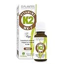 D.PLANTES - Vitamine K2 MK7 - Complément Alimentaire - Ossature Normale, Coagulation Sanguine - Origine Végétale - Certifiée Vegan - 15 ml