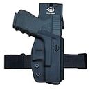 Kydex OWB Holster Pistola Softair Fondine For Glock 19 19x Glock 23 25 32 Glock 17 22 31 Glock 26 27 33 (Gen 1-5) CZ P10 Gun Pistol Case Waistband Outside Carry (Black, Right Hand Draw (OWB))