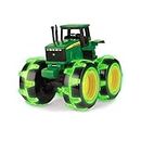 John Deere Monster Treads Lightning Wheels Tractor Toy | Light Up Monster Truck with Neon Wheels | Green Toys for Children, Boys & Girls 3, 4, 5+ Year Olds