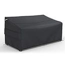 Patio Sofa Cover Waterproof, 3-Seater Outdoor Sofa Cover, Outdoor Patio Furniture Cover with Air Vent and Handles, 79" L×38" D×35" H, Black