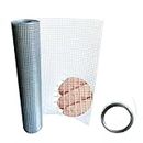 Garden & Home 1/4 Inch Galvanized Hardware Cloth 24in X 20ft, 23 Gauge Galvanized After Welding Square Mesh, Wire Mesh, Fencing Wire, Chicken Wire, Wire cage for Protecting Vegetables, Garden Fence