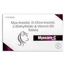 MYOCARE-C Tablet PCOS/PCOD Supplement – 40:1 Ideal Ratio 1100mg Myo-Inositol to 27.6 mg D-Chiro-Inositol – 10 Tab/Pack (Pack of 2) | Healthy Regular Menstruation & Helps Balance Hormonal Levels I