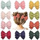 Meegoo Hair Bows for Girls, Girls Hair Accessories, Baby Girls Hair Bows Clips, 20 PCS Hair Barrettes Infant Toddlers Kids in Pairs