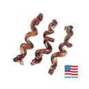 "Bones & Chews Made in USA Curly Bully Stick 6-9"" Dog Chew Treats, case of 25"