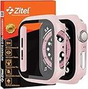 Zitel Case with Screen Protector Compatible with Apple Watch SE 2nd gen 2022 / Series 6/5/4 SE, 40mm Hard PC Cover with Built-in 9H Tempered Glass (40mm, Matte Pink)
