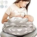 PILLANI Nursing Pillow for Breastfeeding, Breast Feeding Pillow for Mom & Baby Support, Removable Cotton Cover, Adjustable Waist Strap, Newborn Essentials Must Haves, Baby Registry Search, Baby Pillow