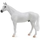 Breyer Horses Freedom Series Fleabitten Grey Thoroughbred | Juguete de caballo | 9.7 x 7 pulgadas | Escala 1:12 | Modelo #1054