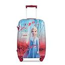 Karston Disney Hard Luggage Trolley Bag | Frozen 3 Trolley Bags | Polycarbonate Trolley Bags | 18 inch Trolley Bags | Suitcase Bags | Travel Bags | Vacation Bags | 360 Degree 8 Wheels | Blue/Red