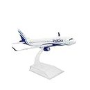 FAVHOME Indigo Airlines A320 16 cm Size Diecast Alloy Metal Aircraft Aeroplane Model Show Piece