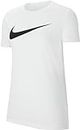 Nike Damen Women's Team Club 20 Tee T-Shirt, White/Black, S EU
