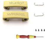 Aiivioll Set di parti di ricambio per archetto pieghevole in metallo, compatibile con cuffie senza fili Beats Studio 3 Studio 3.0 (oro)