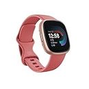 Fitbit Versa 4 Fitness Smartwatch with Daily Readiness, GPS, 24/7 Heart Rate, 40+ Exercise Modes, Sleep Tracking and more, Pink Sand/Copper Rose, One Size (S & L Bands Included)